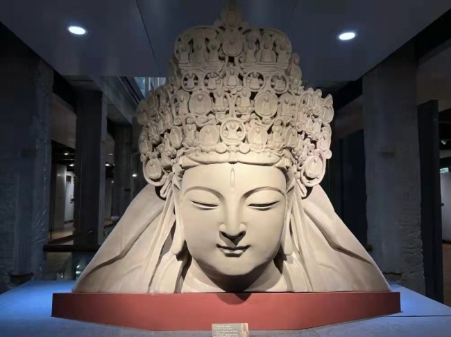 1:1比例 3D技术打印的千手观音头像